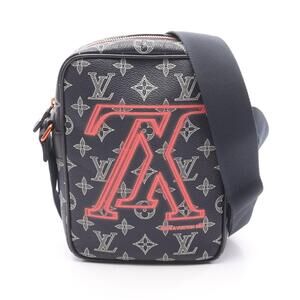 Louis Vuitton Danube Upside Down Shoulder Bag Leather Navy Blue Red White